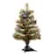 2ft. Fiber Optic Color Changing Ice Crestwood Artificial Christmas Tree with Silver Bristle